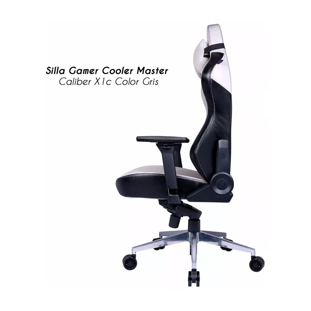 SILLA-GAMER-COOLER-MASTER-CALIBER-X1C-GRIS-F_1080 Silla Gamer Cooler Master Caliber X1C Grey Cooling Fabric 4D - Imagen 5