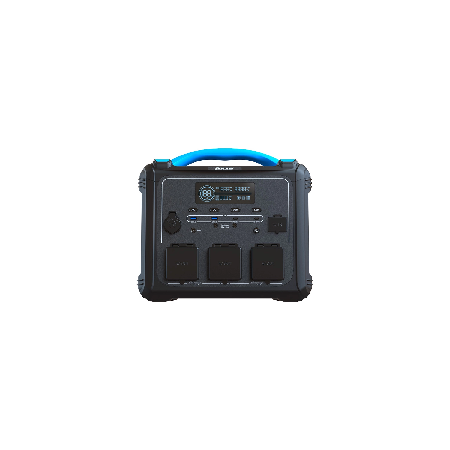 gtP6B_l Generador Forza Titan FPP-T1202 1200W 220V Onda Pura | 1102Wh | USB-C PD 100W | MPPT Solar 180W - Imagen 5