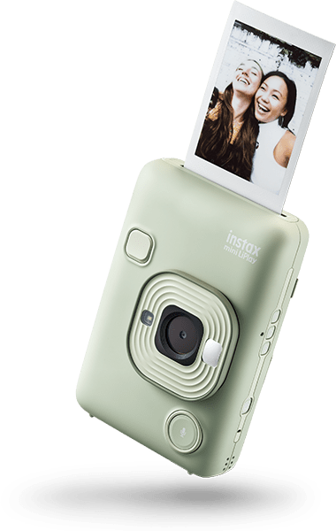 hero-mini-liplay-matcha-green Cámara Instantánea Fujifilm instax mini LiPlay Verde Matcha | Híbrida + Impresora Bluetooth | USB-C - Imagen 2