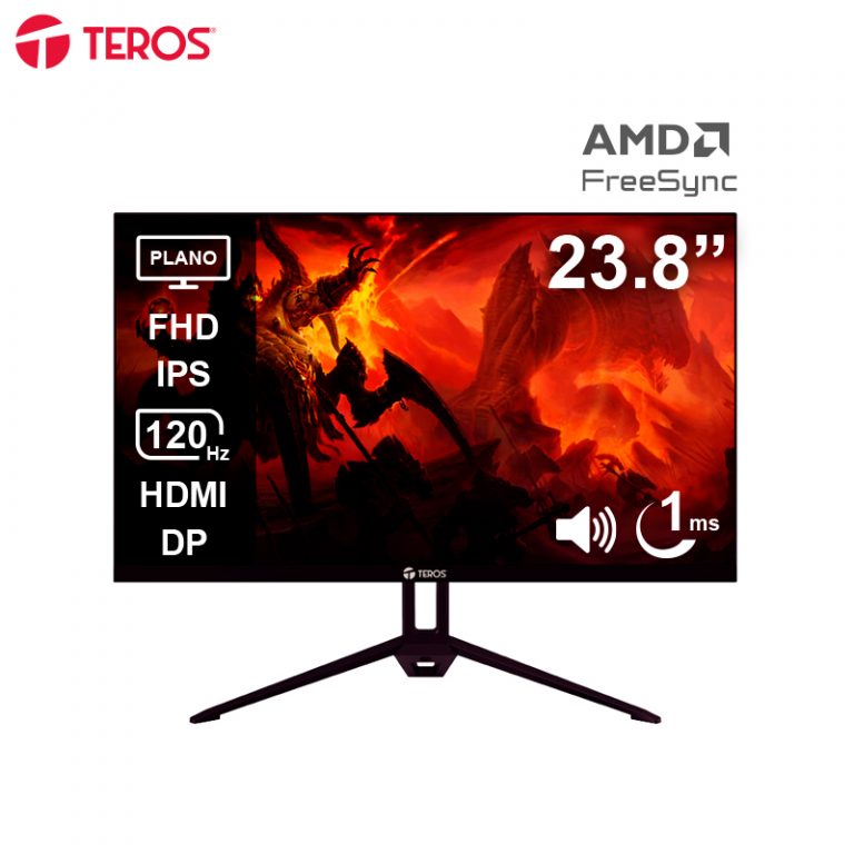 mon238fte2415s-768x768 Monitor Teros Gaming 23.8" IPS Full HD 120Hz 1ms FreeSync - Imagen 2