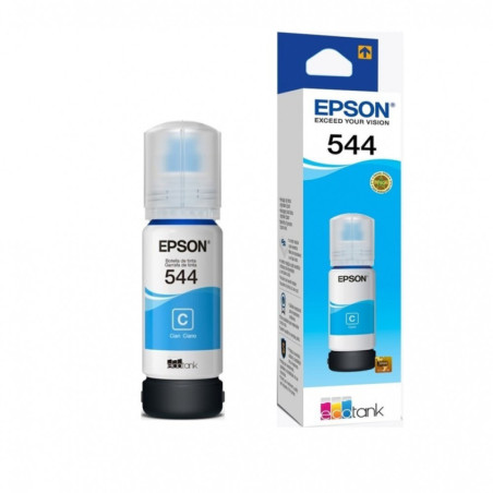 tinta-epson-cyan-544-l3110-l3150-l1110 (1) Botella de Tinta Epson 544 Cyan 65ml | T544220-AL para EcoTank L3110 / L3150
