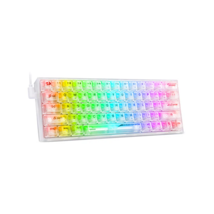 Gamers teclado gamer redragon fizz pro rgb mecanico transparente rgb k617ct rgb