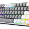 teclado gamer redragon fizz pro rgb mecanico 3 modos gris y blanco k616 rgb gw sp teclado gamer redragon fizz pro rgb mecanico 3 modos gris y blanco k616 rgb gw sp