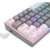teclado gamer redragon fizz pro rgb mecanico 3 modos gris y blanco k616 rgb gw sp teclado gamer redragon fizz pro rgb mecanico 3 modos gris y blanco k616 rgb gw sp