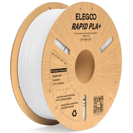 Filamento PLA+ Elegoo Rápido 1.75mm 1Kg Blanco 600mm/s Impresora 3D Filamento PLA+ Elegoo Rápido 1.75mm 1Kg Blanco 600mm/s Impresora 3D