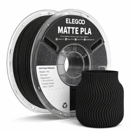 Filamento PLA Silk Elegoo Negro Mate 1.75mm 1kg – Impresión 3D