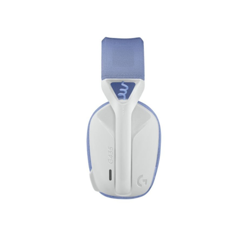 auriculares logitech g435 gamer wireless blanco lila auriculares logitech g435 gamer wireless blanco lila