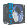 auriculares logitech g435 gamer wireless blanco lila auriculares logitech g435 gamer wireless blanco lila