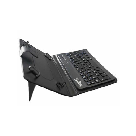 funda para tablet nisuta fute78b 7" a 8" c/teclado bluetooth negro nsfute78b