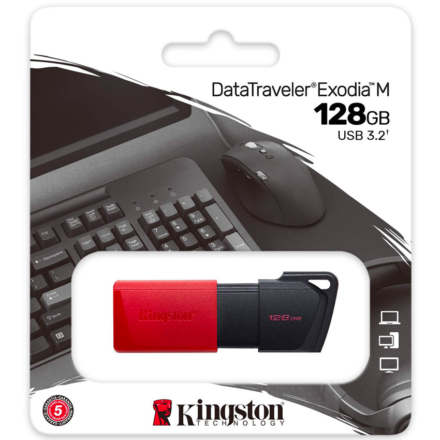 kingston exodia m 128gb usb 3.2 gen 1 tipo a negro pen drive