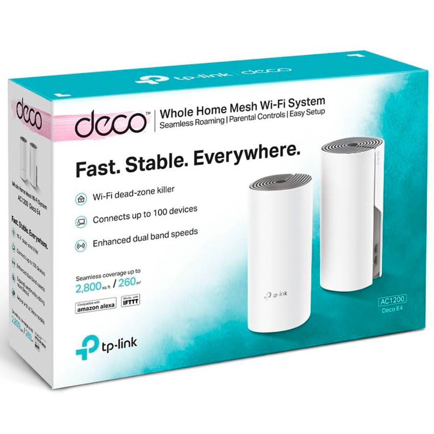 sistema mesh tp link deco e4 (2 pack) ac1200 sistema mesh tp link deco e4 (2 pack) ac1200