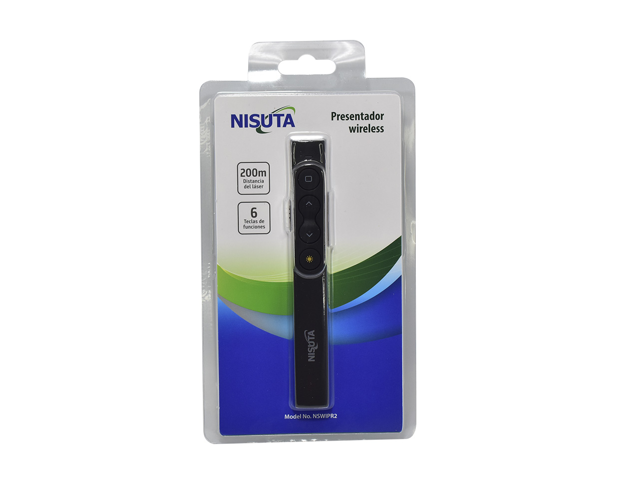 presentador wireless nisuta nswiprv puntero láser verde recargable presentador wireless nisuta nswiprv puntero láser verde recargable