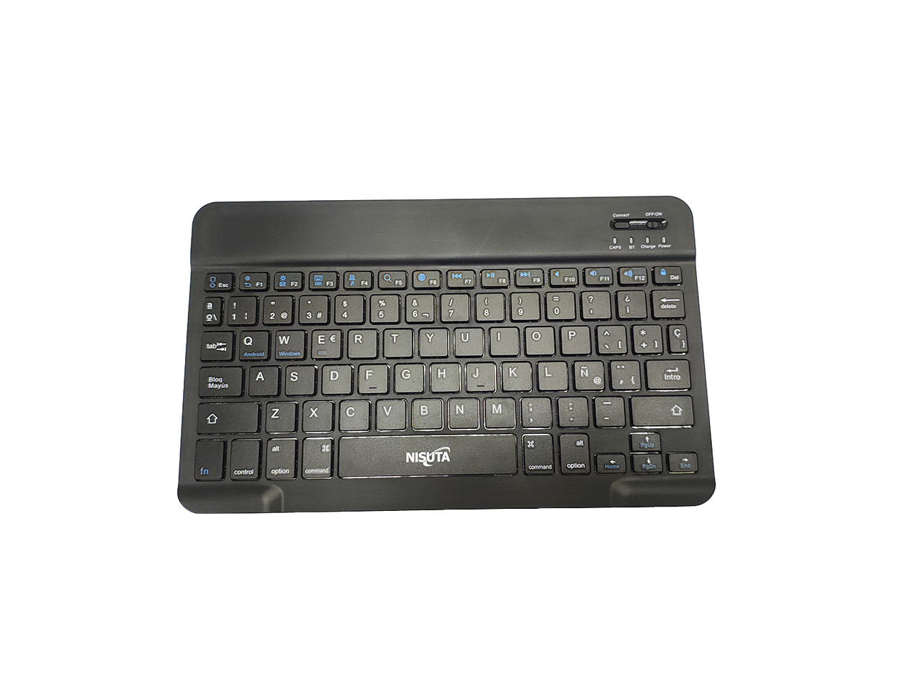 funda con teclado bluetooth nisuta 9" a 10.1" negro nsfute910b funda con teclado bluetooth nisuta 9" a 10.1" negro nsfute910b
