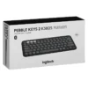 teclado inalámbrico logitech pebble keys 2 k380s negro bluetooth