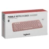teclado inalámbrico logitech pebble keys 2 k380s rosa bluetooth teclado inalámbrico logitech pebble keys 2 k380s rosa bluetooth