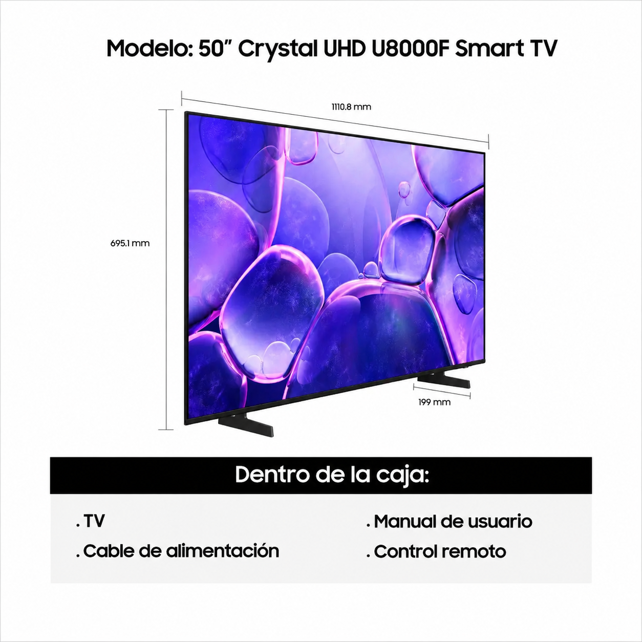 televisor smart tv samsung 50" u8000f crystal uhd 4k tizen televisor smart tv samsung 50" u8000f crystal uhd 4k tizen