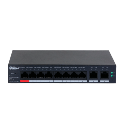 switch dahua 10 puertos 8 poe cloud dh cs4010 8et 110