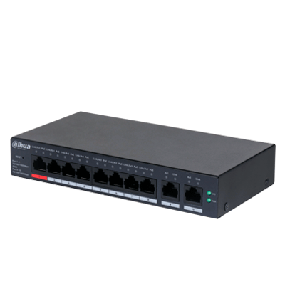 Switch Dahua 10 Puertos 8 PoE Cloud DH-CS4010-8ET-110 Switch Dahua 10 Puertos 8 PoE Cloud DH-CS4010-8ET-110