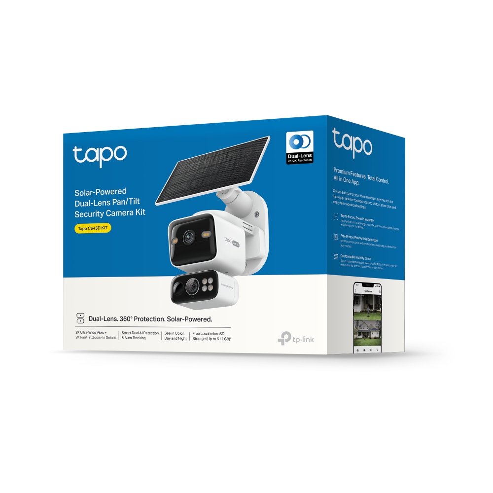 cámara tp link tapo c645d kit 2k solar dual lente cámara tp link tapo c645d kit 2k solar dual lente