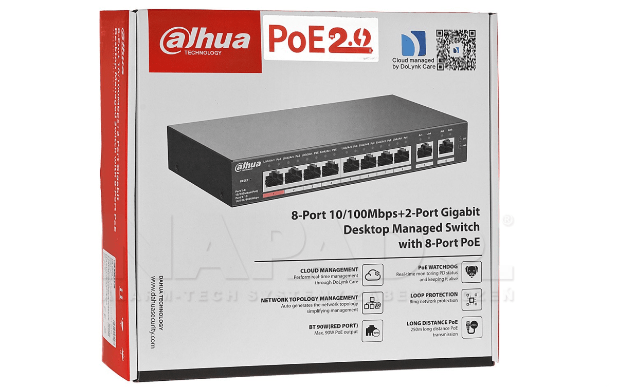 switch dahua 10 puertos 8 poe cloud dh cs4010 8et 110 switch dahua 10 puertos 8 poe cloud dh cs4010 8et 110