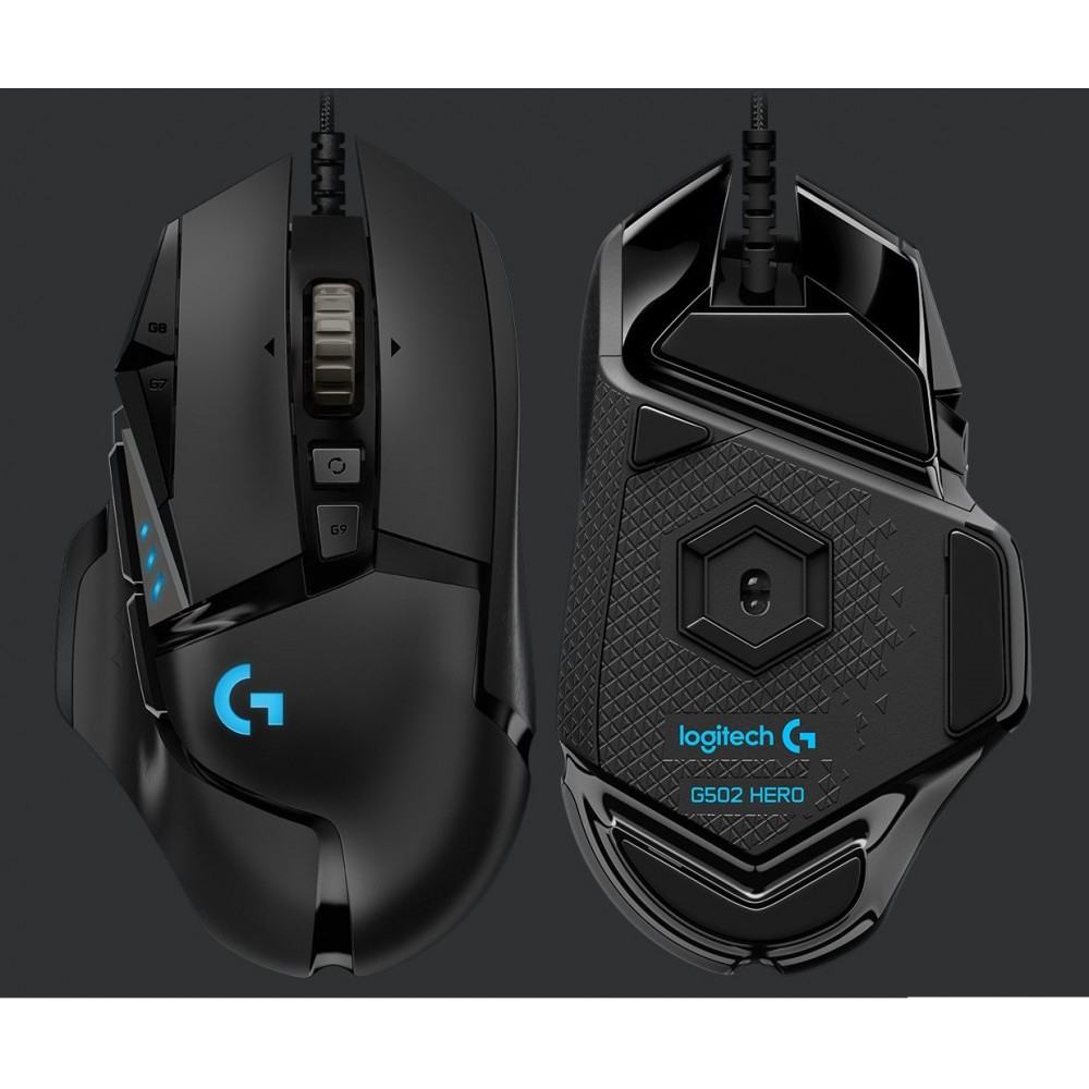 mouse gamer logitech g502 hero cable negro sensor Óptico 25600 dpi mouse gamer logitech g502 hero cable negro sensor Óptico 25600 dpi
