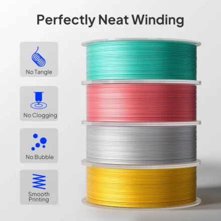 filamento 3d pla elegoo rosa coral 1kg 1.75mm | preciso y fácil de imprimir 50.203.0119