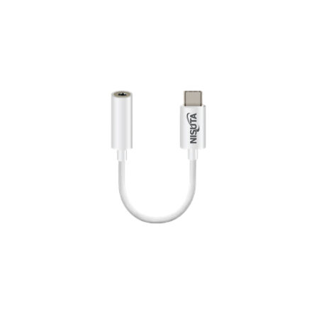 Conversor Nisuta USB-C a 3.5mm Audio NSCOUSAUC2 para Auriculares