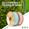 filamento 3d pla elegoo verde menta 1kg 1.75mm | preciso y fácil de imprimir 50.203.0262
