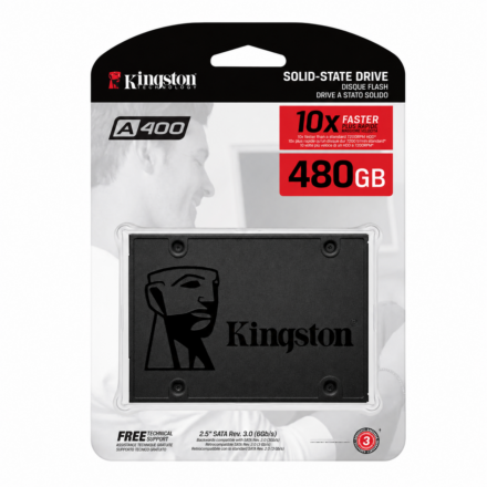 Disco SSD Kingston A400 480GB SATA III 2.5″ SA400S37/480G Disco SSD Kingston A400 480GB SATA III 2.5″ SA400S37/480G