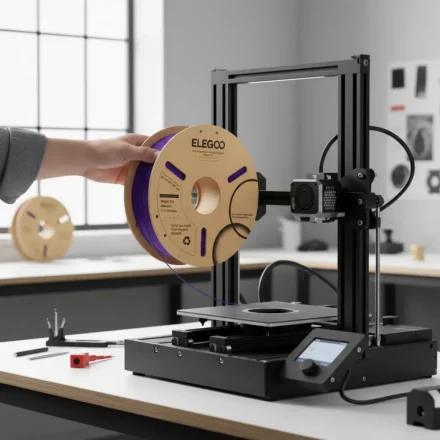 filamento 3d pla elegoo purpura 1kg 1.75mm | preciso y fácil de imprimir 50.203.0234