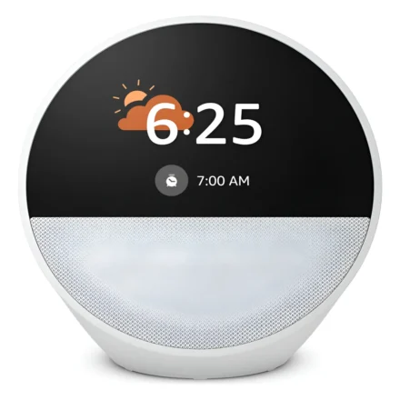 Amazon Echo Spot Reloj Inteligente con Audio Blanco