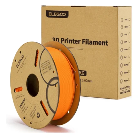 filamento 3d pla elegoo naranja 1kg 1.75mm | preciso y fácil de imprimir 50.203.0067
