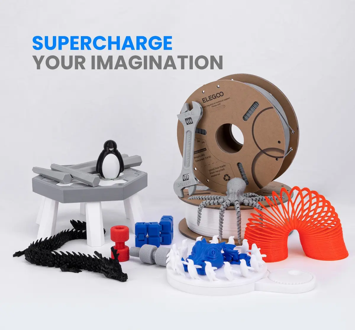 filamento 3d pla elegoo naranja 1kg 1.75mm | preciso y fácil de imprimir 50.203.0067 filamento 3d pla elegoo naranja 1kg 1.75mm | preciso y fácil de imprimir 50.203.0067