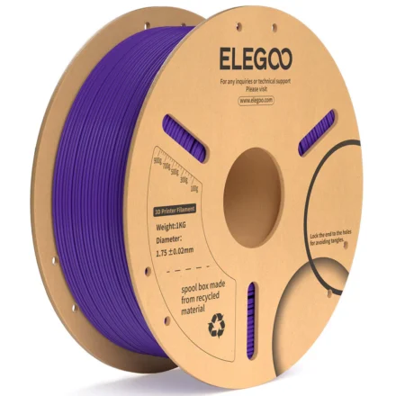 Filamento 3D PLA Elegoo Púrpura 1.75mm 1kg Tolerancia ±0.02mm Filamento 3D PLA Elegoo Púrpura 1.75mm 1kg Tolerancia ±0.02mm