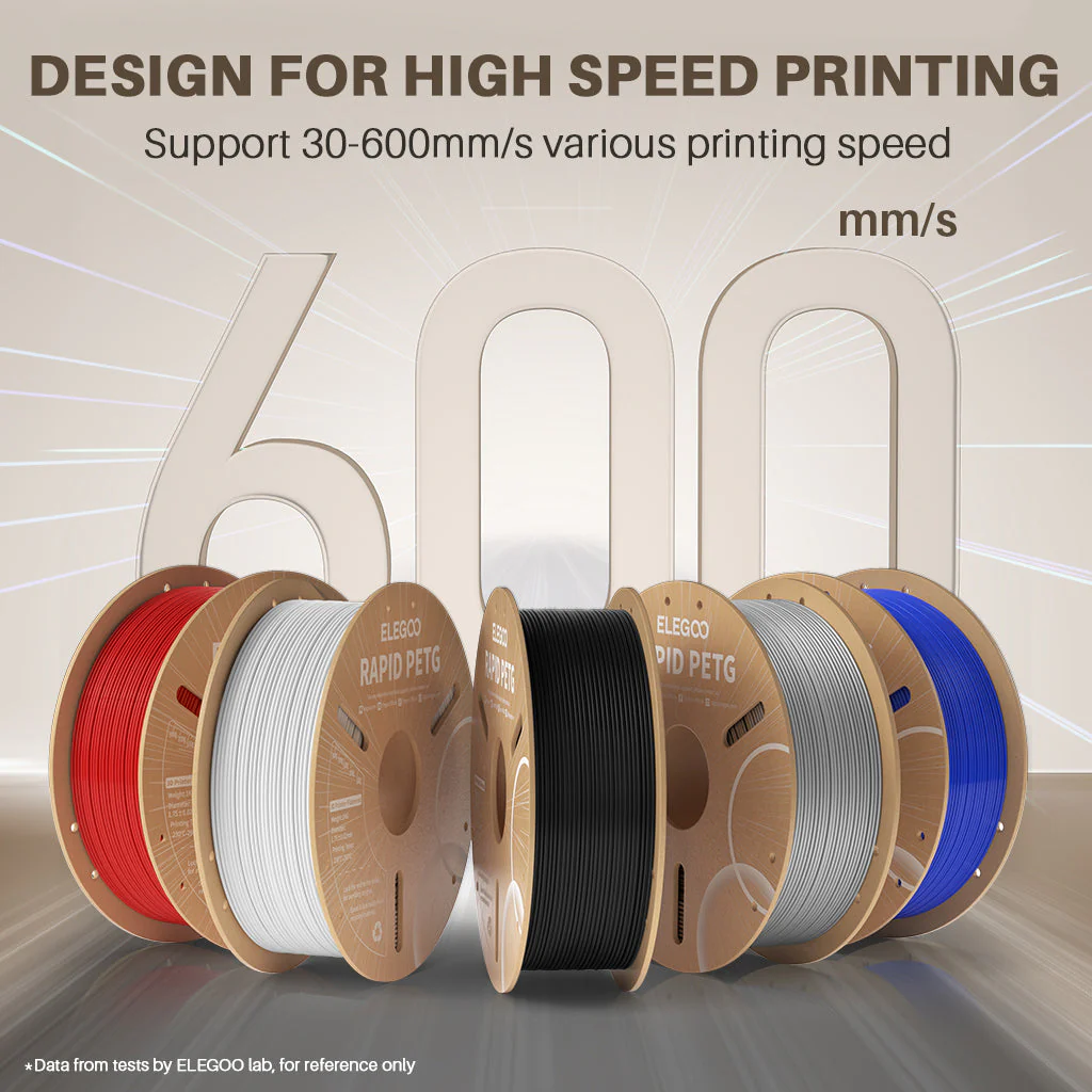 filamento 3d rapid pla elegoo rojo 1kg 1.75mm | preciso y fácil de imprimir 50.203.0119 filamento 3d rapid pla elegoo rojo 1kg 1.75mm | preciso y fácil de imprimir 50.203.0119