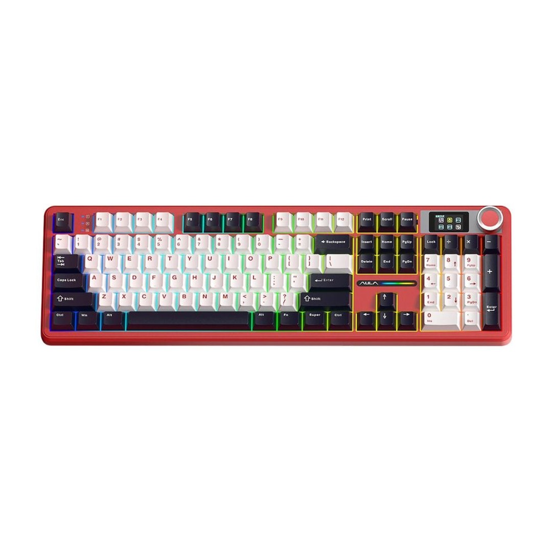 Teclado Mecánico Gamer Aula F108 Pro RGB Dark Blue White Switch Red Teclado Mecánico Gamer Aula F108 Pro RGB Dark Blue White Switch Red