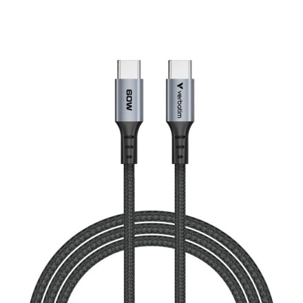 Cable de Carga y Sincronización de datos USB-C Verbatim 31848 100W 120Cm con Display, Negro