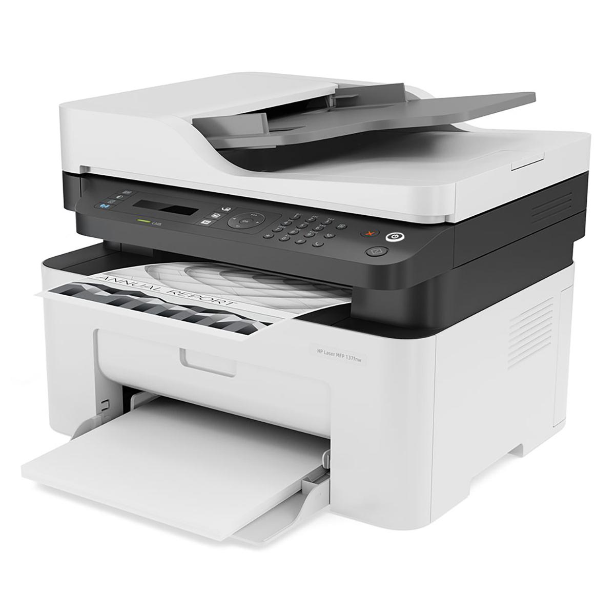 Impresora Multifunción Monocromática Hp Laserjet 137fnw Con Wifi 220v Impresora Multifunción Monocromática Hp Laserjet 137fnw Con Wifi 220v