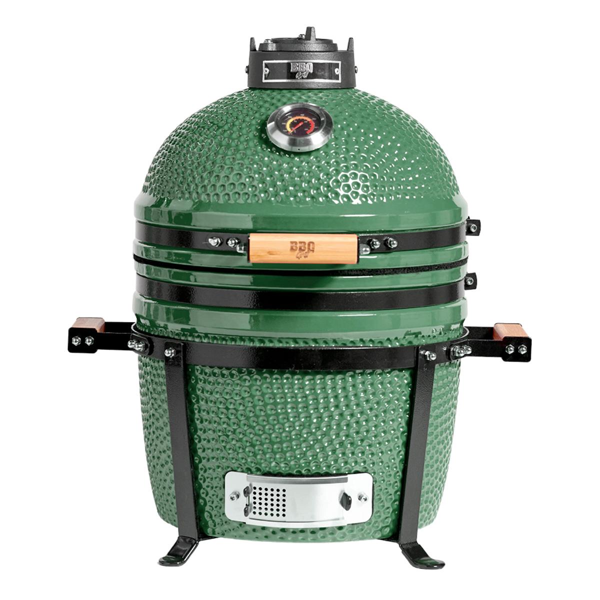 Parrilla Kamado Bbq Grill Kadu K15 Ahumador Ceramico Verde con funda Parrilla Kamado Bbq Grill Kadu K15 Ahumador Ceramico Verde con funda
