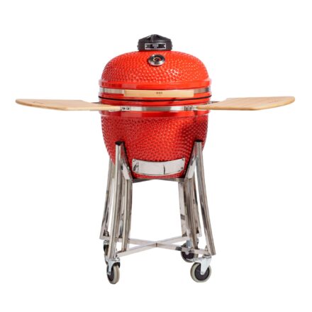 Parrilla Kamado Bbq Grill Kadu K18 Ahumador Ceramico Rojo
