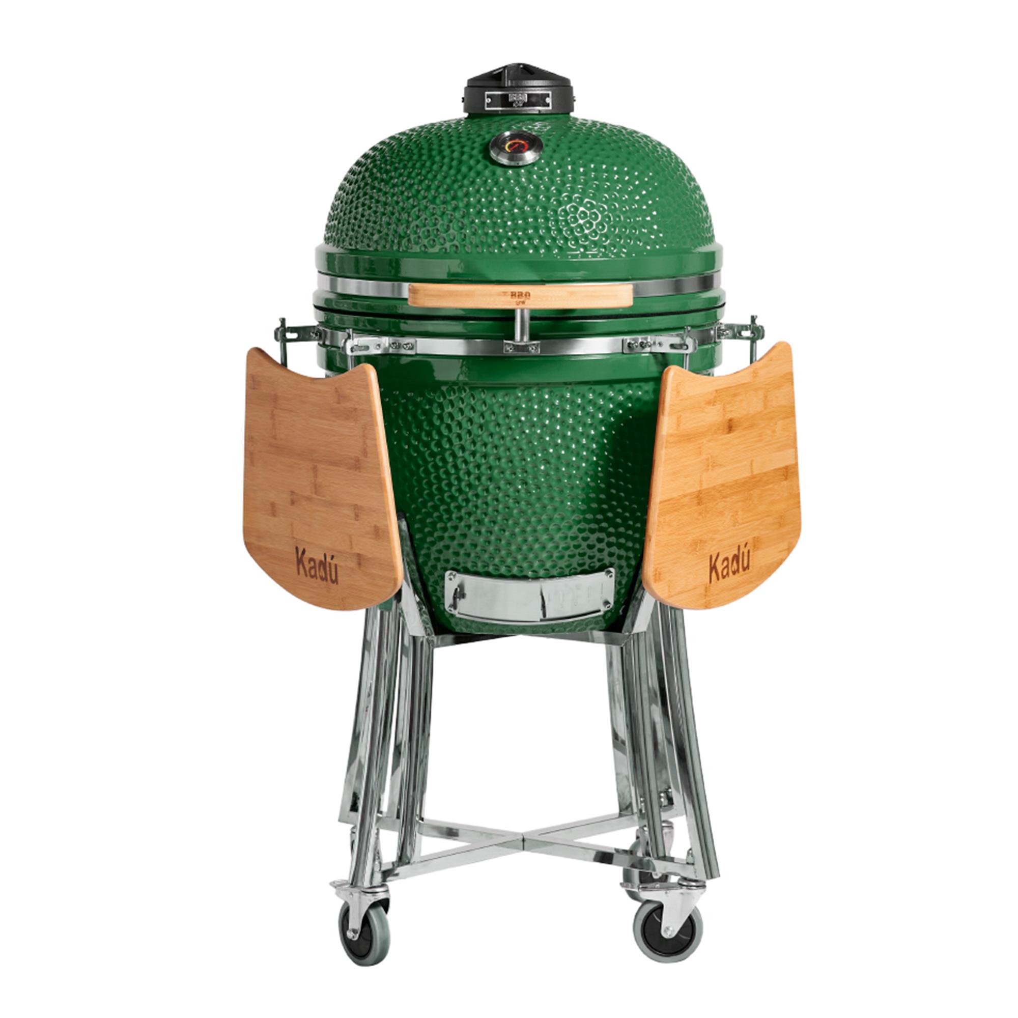 Parrilla Kamado Bbq Grill Kadu K23 Ahumador Ceramico Verde con funda Parrilla Kamado Bbq Grill Kadu K23 Ahumador Ceramico Verde con funda