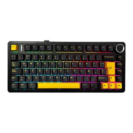 Teclado Mecánico Gamer Aula F75 Max TKL RGB Negro Azul Naranja Teclado Mecánico Gamer Aula F75 Max TKL RGB Negro Azul Naranja