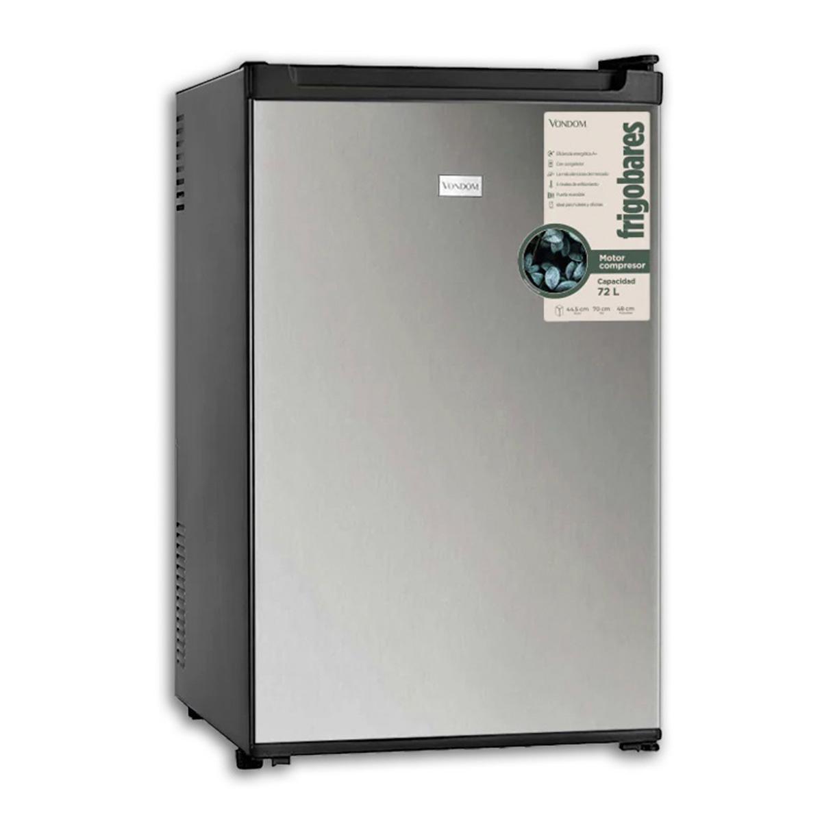 Frigobar Vondom Rfg170 78 L Con Motor Compresor Color Acero Inoxidable Frigobar Vondom Rfg170 78 L Con Motor Compresor Color Acero Inoxidable