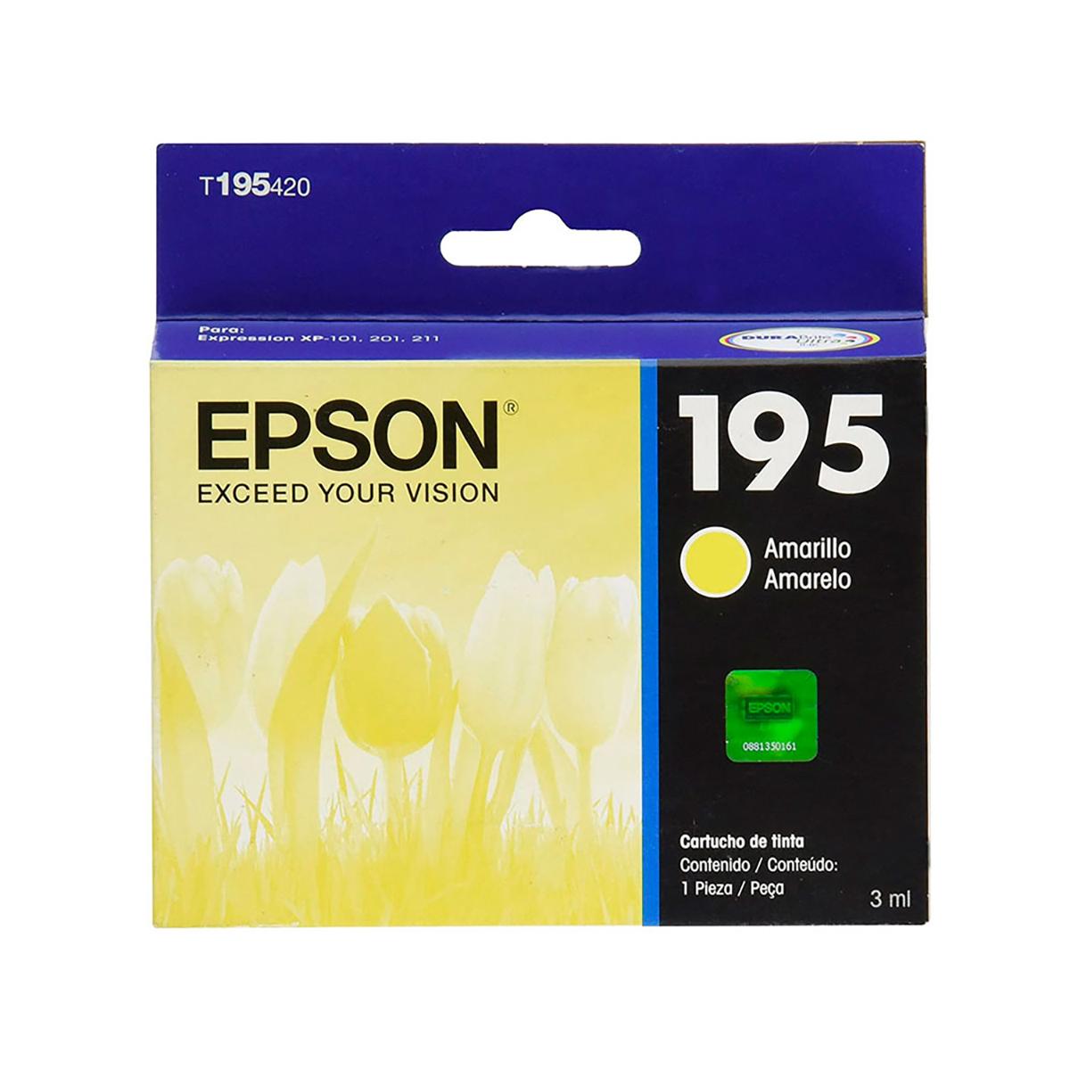 Cartucho de Tinta Epson T195420-AL Amarillo Cartucho de Tinta Epson T195420-AL Amarillo