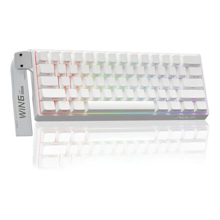 Teclado Gamer Aula WIN60HE White SW Greywood 60% Mecánico