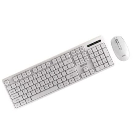 Combo Teclado Mouse Inalámbrico Marvo WS005 SP Blanco Anti-Ghosting Combo Teclado Mouse Inalámbrico Marvo WS005 SP Blanco Anti-Ghosting