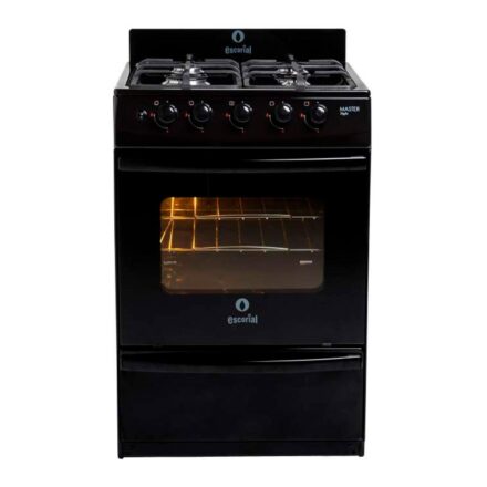 Cocina Escorial Master Style Multigas Color Negro Con Puerta Con Visor Cocina Escorial Master Style Multigas Color Negro Con Puerta Con Visor