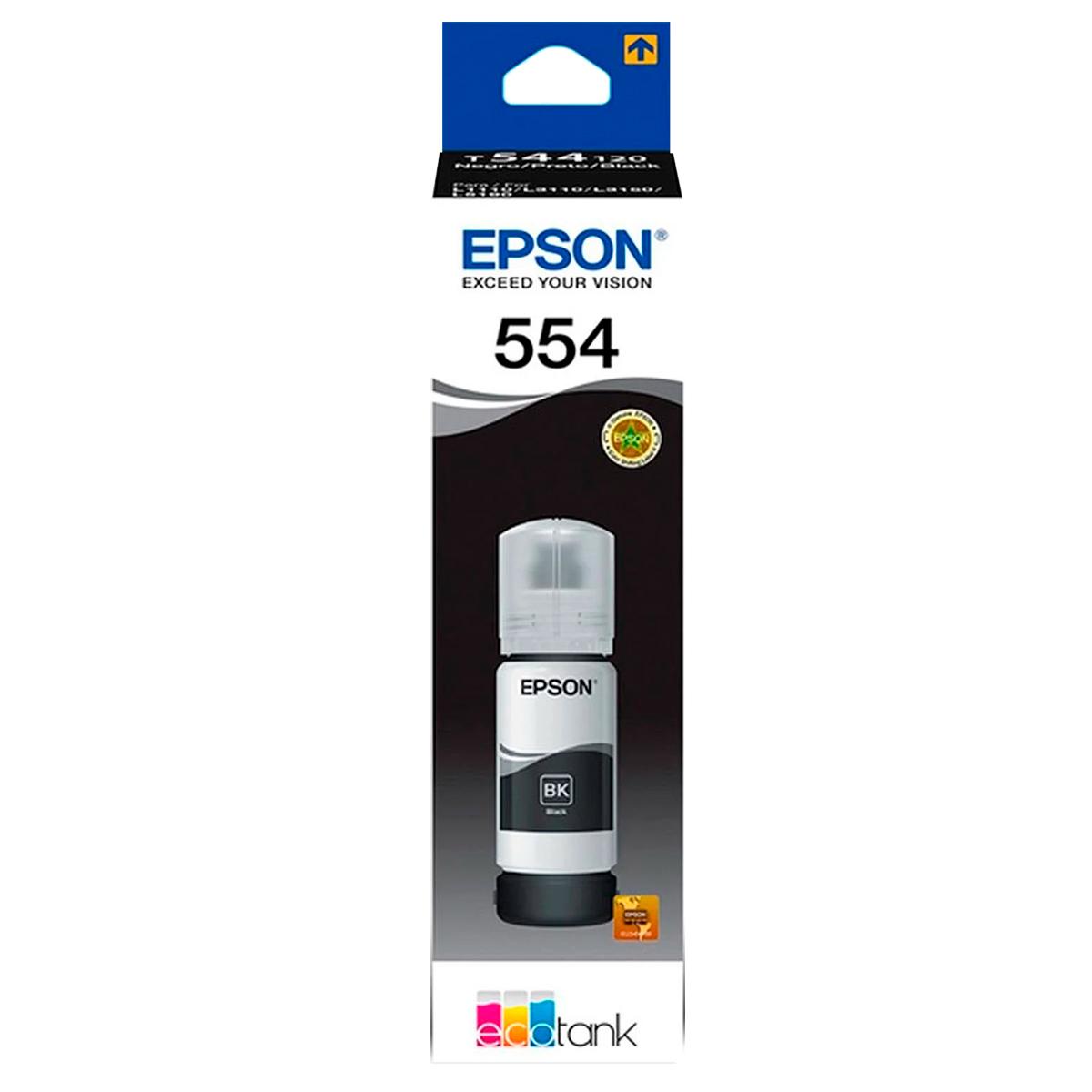 Botella de Tinta Epson T554120-AL Negro Botella de Tinta Epson T554120-AL Negro