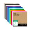 Cricut Vinilo Permanente Arcoiris 50 Hojas 12″×12″ – 19 Colores Mate