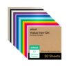 Vinilo Termotransferible Cricut Value Iron-On Rainbow Sampler 20 Hojas 2010898